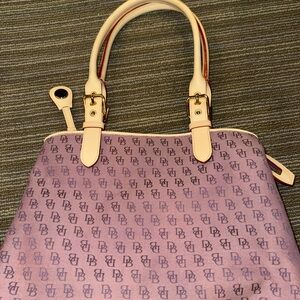 Dooney & Bourke Purple Monogram Satchel